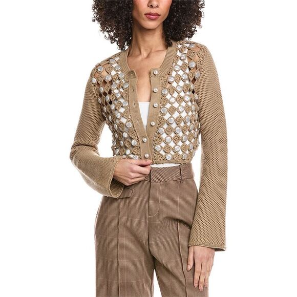 Toccin WomensNoah Long Cardigan Tan